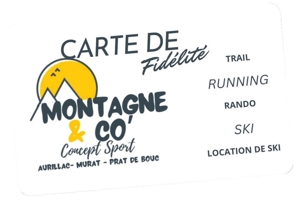 Carte de Fidélité Montagne and Co Trail Running Rando Ski Location de ski