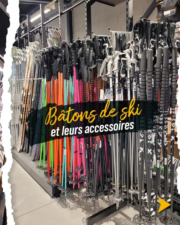 Bâtons de ski et leurs accessoires